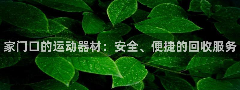 凯捷体育平台注册要钱吗是真的吗：家门口的运动器材：安