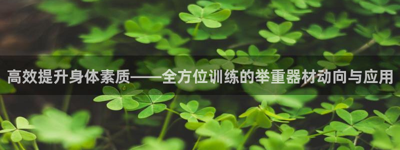 凯捷体育科技：高效提升身体素质——全方位训练的举重器