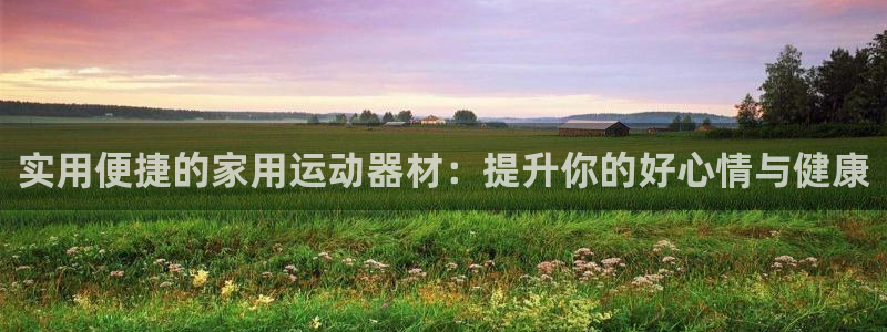 海南凯捷体育发展怎么样：实用便捷的家用运动器材：提升